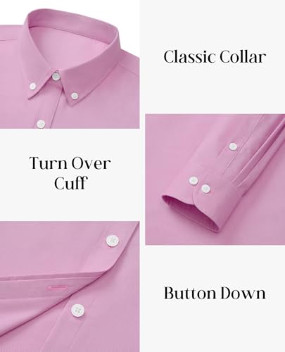 Image of siliteelon Button Down Shirts for Women Oxford Shirt Long Sleeve Classic Wrinkle Free Business Dress Shirts Work Office