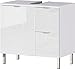Produktbild Germania WB-Unterschrank 8529-84 GW-MAURESA, in weiß, Fronten in Hochglanz, Zwei Schubkästen, Oberboden mit Aussparung für Siphon, 60x56x34 cm (BxHxT)