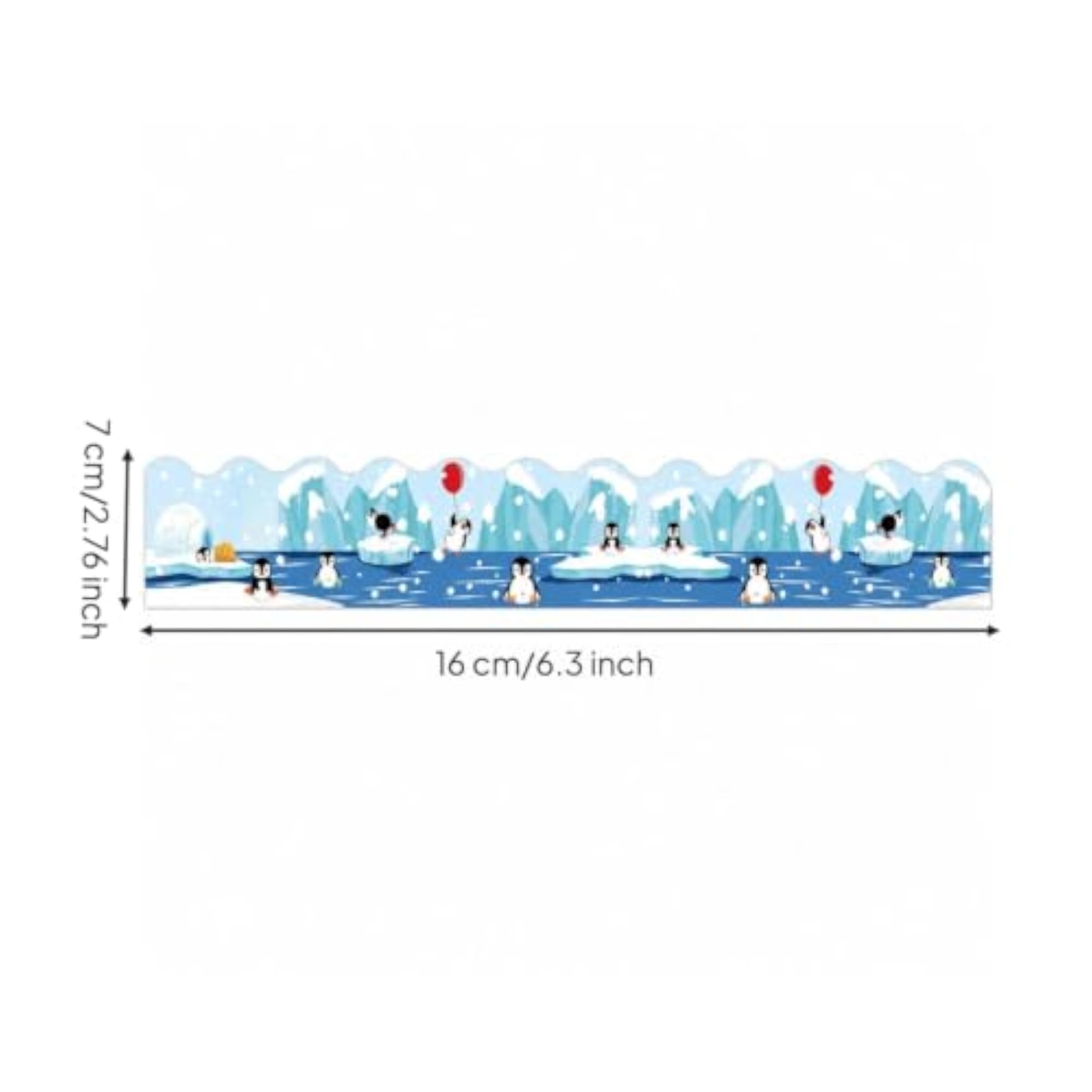 Winter Penguin Bulletin Board Border Trim