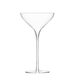 LSA International Savoy Champagne Saucer 250ml Clear | Set of 2 | Mouthblown & Handmade Glass | SA06