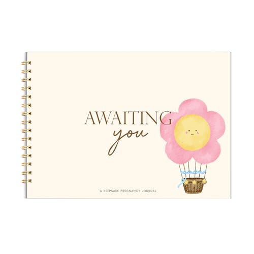Image of Chaarpaai Pregnancy Journal for Pregnant Women | Awaiting You Pregnancy Planner | 27 Milestone Cards with 100 GSM Pages | Journal for Expecting Moms with Keepsake Box (White)