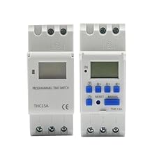 THC15A New Type Din Rail 2 Wire Weekly 7 Days Programmable Digital TIME Switch Relay Timer Control AC 220V 230V 12V 24V 48V 16A12V-1NO1NC