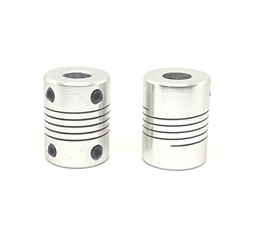 Image of INVENTO 2Pcs 6x10mm Motor Jaw Shaft Coupler Aluminum 6mm to 10mm Flexible Coupling for DC Motor Stepper Motor DIY
