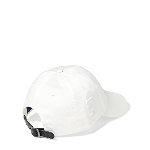 Image of Polo Ralph Lauren Mens Cotton Logo Ball Cap White O /S
