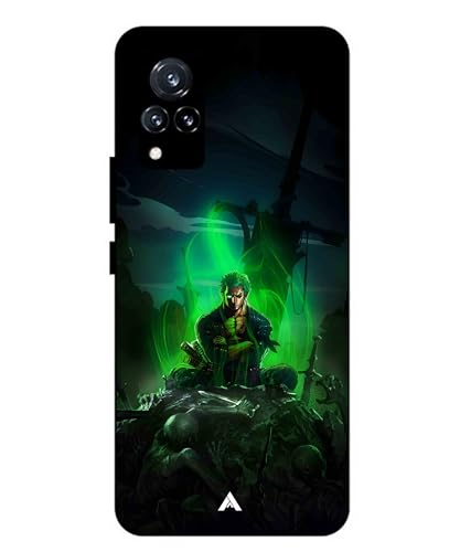 Image of Premium Anime 1 Case for Vivo v21 (Glossy Finish) Soft-Touch Metal TPU Back Cover, Shockproof, Designer, Aesthetic Mobile Phone Case