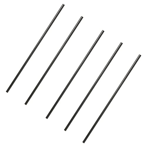 Image of Jutagoss Carbon Fiber Rod 5mm Craft Matte Pole Length 200mm 7.8 Inch Round Carbon Fiber Wing Tube for RC Airplane DIY Craft 5Pcs