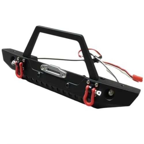 Pare-chocs avant RC anti-casse en métal avec LED pour crawler Traxxas TRX4 1/10