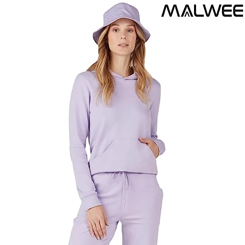 Blusa Moletom com Capuz Feminina Stretch Flanelado Malwee Tamanho:P;Cor:LILAS 00375