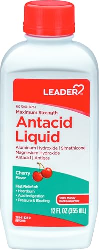 Leader Maximum Strength Antacid Liquid With Aluminum Hydroxide cover