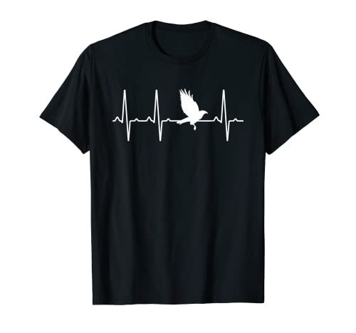 Hawk Heartbeat Regalo para hombres y mujeres Falcon Bird Raptor Lover Camiseta