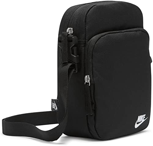 Nike Unisex's NK Heritage CROSSBODY-FA21 Gym Bag, Black/Black/White, 1SIZE