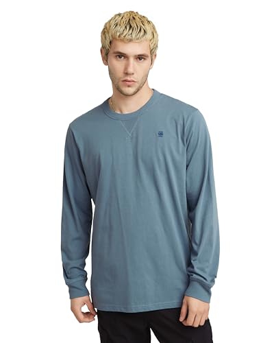 G-Star Nifous T-Shirt, Camiseta Para Hombre, Azul Avio D25076-336-1820 , L G-Star Nifous T-Shirt, Camiseta Para Hombre, Azul Avio D25076-336-1820 , L