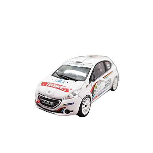 1 43 para Peugeot 208 R2 2013 Coche De Rally Modelo Aleación Vehículos Simulación Exhibición Colección para Adultos No Control Remoto Modelos