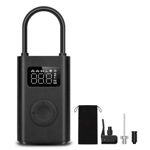 XIAOMI Compresor Aire Portatil 2, Inflador Electrico de 6 Modos, 150 PSI, Batería de 2000 mAh, Pantalla LED, Apto para Coches, Bicicletas, Motocicletas, Scooters y Balones