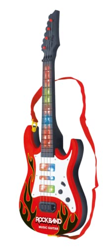 Guitarra Infantil - Premium, Pais & Filhos, Vermelha