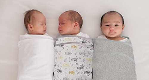 Image of Miracle Blanket Swaddle Wrap - Help Your Newborn Sleep Longer - Soft & Secure Sleep Sack for Infants - Easy-to-Use Swaddling Blanket for a Calm Baby (Forest Owls)