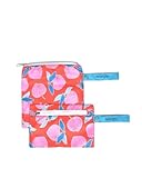 Eco Right Tejido 100% reciclado Bolsa reusable merienda y sándwiches de doble capa lavable - Fácil de limpiar | Cremallera de fácil apertura | Pack of 2 (pack of 5), Everythings Peachy-(pack Of 5),