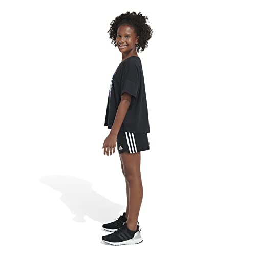 adidas Girls' Short Sleeve Loose Boxy Tee4