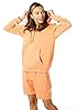 Light & Shade Women's Hooded Soft Touch Ladies Loungewear Hoodie Sweatshirt Top, Orange, L #3