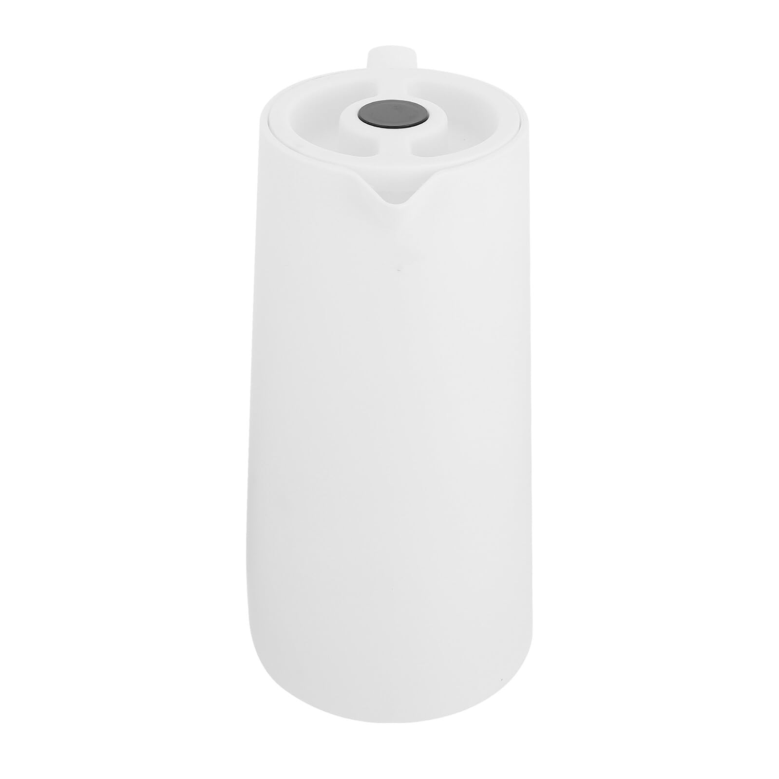 Alipis Isolierte Thermoskanne 1L mit Glas Einsatz Temperaturanzeige Doppelwandiger Warmhaltetopf für Zuhause Büro und Camping Bpa Frei Weiß