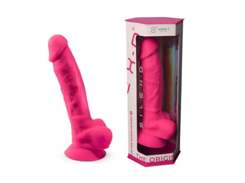 Pene realístico 21,5cm Silexd Modelo 1 godemiché réaliste rose ventouse