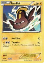 stunfisk pokemon card value Basic Stunfisk HP 110 Paralyzing Crackle Attack Unique Lightning Pokmon