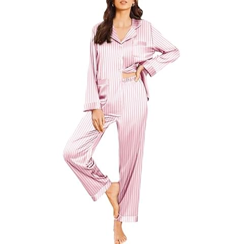 Ekouaer Women's Silk Pajama Set Cover