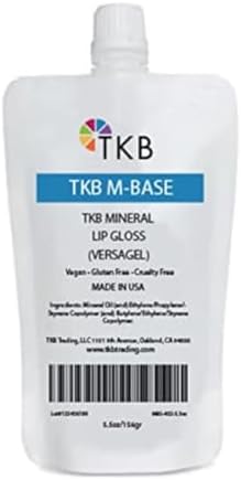 TKB Mineral Lip Gloss (M-Base) | Clear Versagel Base for DIY Lip Gloss, Made in USA (5.5oz (156g))