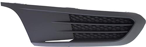 Evan Fischer Fog Light Cover Compatible With 2011-2014 Volkswagen Jetta, Sedan Black Front Passenger Side VW1039119