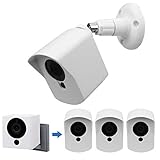 Wyze Cam Wall Mount Bracket,Full Protective Weather Proof 360 Degree Adjustable Outdoor Indoor Mount and Cover Case for Wyze Cam 1080p HD Camera (White 3 Pack)