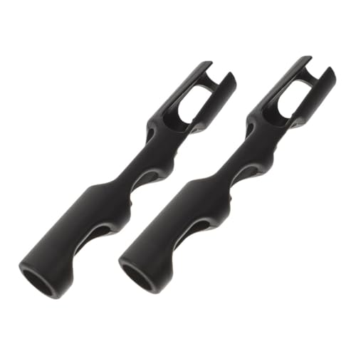 ERINGOGO 2個小提琴握弓器 ブラック 小提琴弓姿勢 器 初心者向け練習用アク