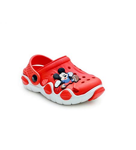 Fashion shoes Boys & Girls Red Clog - 1 Kids UK