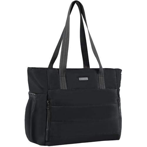 Image of NISHEL Travel Puffy Tote Bag For Women, Ultra-Lightweight Large Tote Purse For Office Day And a Short Weekend Getaway