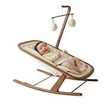Snuggle Me® Baby Bouncer| 2 in 1 Infant Rocker | 2-Position Recline | Newborn to Toddler (Birth -20 lbs) | Newborn Insert & Toy Bar Included | JPMA/BSA Certified | Easy Wash Organic Cotton