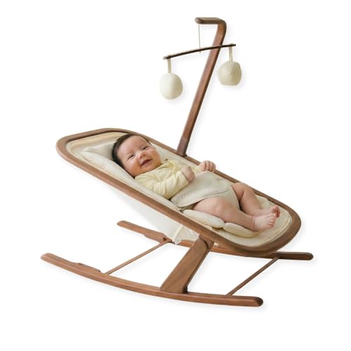 Snuggle Me® Baby Bouncer| 2 in 1 Infant Rocker | 2-Position Recline | Newborn to Toddler (Birth -20 lbs) | Newborn Insert & Toy Bar Included | JPMA/BSA Certified | Easy Wash Organic Cotton