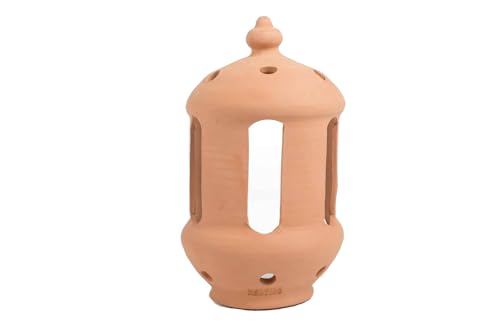 Genérico ALFARERIA PUENTE DEL ARZOBISPO | Aplique de pared | Aplique exterior | Aplique rústico exterior | Aplique pared de barro - Modelo Farol Pequeño | Tamaño 26x14 cm