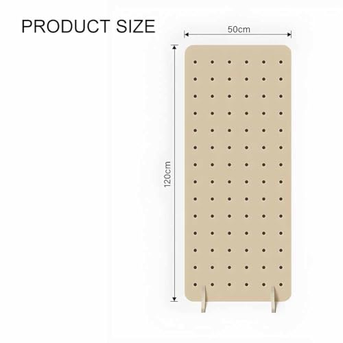 Présentoir mobile en bois perforé et support de rangement pour outils de maison - 2