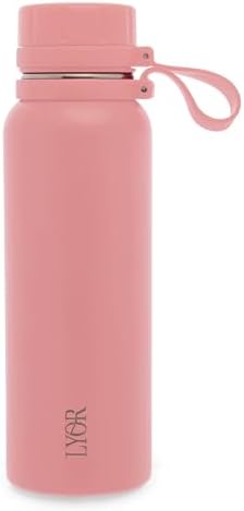 LYOR - Garrafa Térmica de Aço Inox Explorer Rosa 650ml