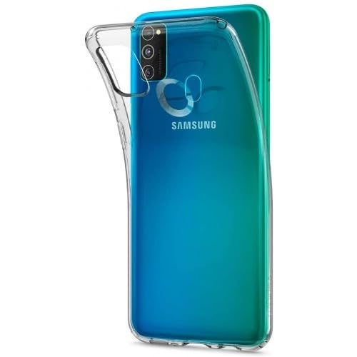 Image of Spigen Liquid Crystal Back Cover Case Compatible with Samsung Galaxy M21, M21 2021 Edition and M30S (TPU | Crystal Clear)