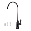 Kmeino Oil Rubbed Bronze Water Drinking Faucet, 100% Lead-Free, Universal Fit for RO Systems, Low Noise, Ceramic Disk Cartridge, Sink Mount