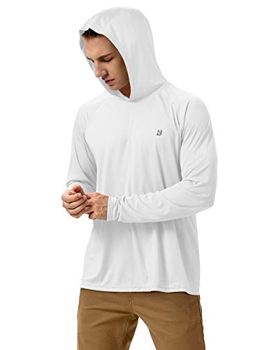 Image of Roadbox Mens Fishing Sun Hoodie, Long Sleeve UPF 50+ UV Protection Shirts