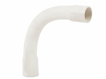 PVC White Bend Pipe 25mm Electrical Conduit Pipe Fittings Electrical Bend Pipe Slip Bend Pipe 60 Pieces