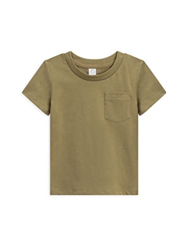 Image of Colored Organics Infant Toddlers and Kids Organic Cotton Short Sleeve Crew Neck Tee Shirt
