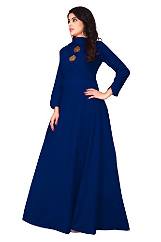 Image of DHRUVI TRENDZ Women's Cotton Regular Fit Kurta