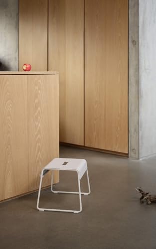 Taburete Zone Denmark gris auxiliar ligero para salón y dormitorio 3
