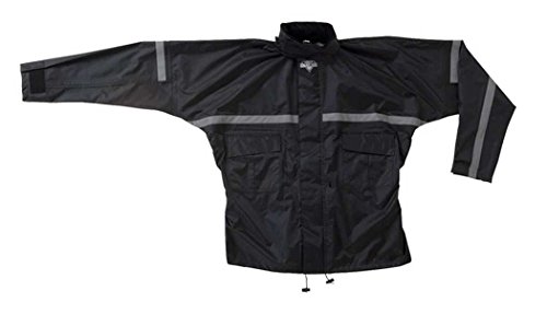 Nelson-Rigg SR-6000 Stormrider Men's 2-Piece On-Road Motorcycle Rain Suits - Black/Black / 2X-Large