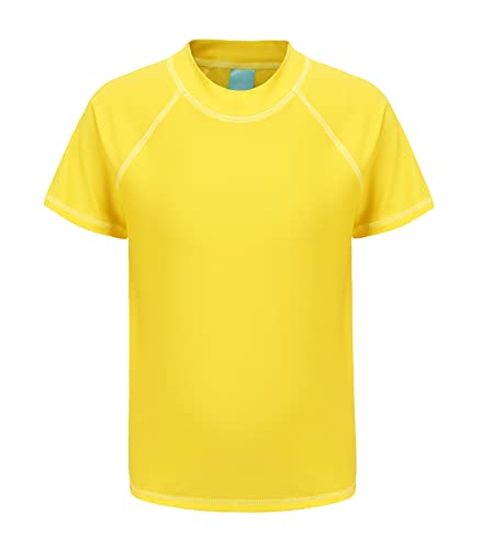 Boys Rash Guard One Piece Swimsuits Short Sleeve Swim Shirt for Kids