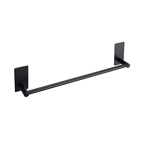KES Bathroom Towel Bar 17.3-Inch Adhesive Hand Towel Holder No Drilling Wall Mounted SUS 304 Stainless Steel Matte Black, A7000S40-BK
