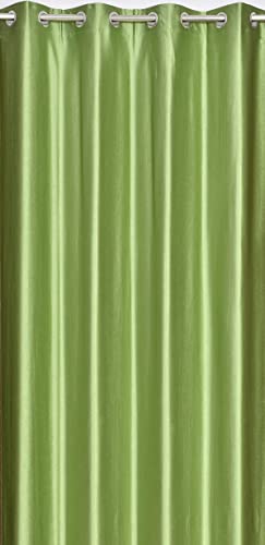 Image of DEVSANG Polyester (2 Print and 1 Solid) Curtains for Door 8 feet Long Set of 3, Pista