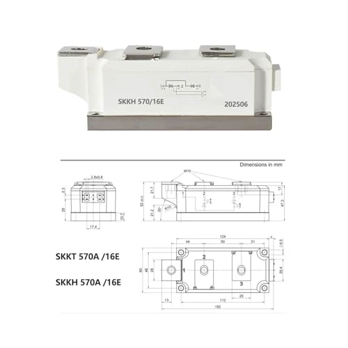 Module de puissance SKKT122/16E thyristor pour la rénovation d'armoires électriques